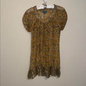 Karma Highway Sheer Floral Women's Dress - Medium - B12